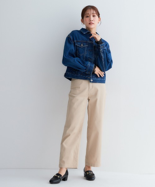 Petitjo（プッチージョ）の「小さいサイズ　ゆるフィットワイドパンツ　低身長さん・小柄女性（その他パンツ・レディース・ライトベージュ/ブラック/オフホワイト・PSS/PS/PM/PL）」の13枚目の写真