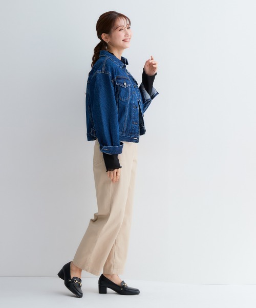 Petitjo（プッチージョ）の「小さいサイズ　ゆるフィットワイドパンツ　低身長さん・小柄女性（その他パンツ・レディース・ライトベージュ/ブラック/オフホワイト・PSS/PS/PM/PL）」の12枚目の写真