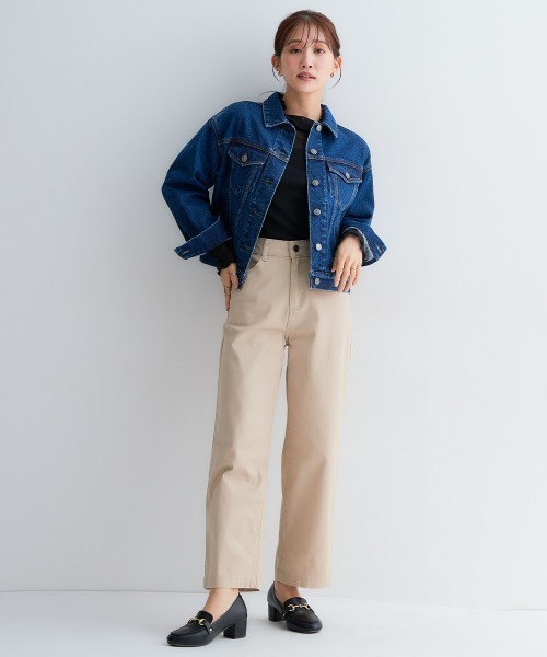 Petitjo（プッチージョ）の「小さいサイズ　ゆるフィットワイドパンツ　低身長さん・小柄女性（その他パンツ・レディース・ライトベージュ/ブラック/オフホワイト・PSS/PS/PM/PL）」の11枚目の写真