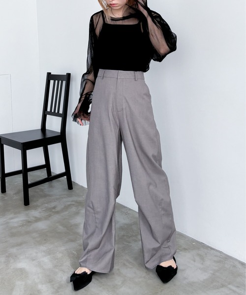 EPIMI E'PIMMY（エピミエピミー）の「フレアスリーブチュールプルオーバー（シャツ/ブラウス・レディース・ブラック/オフホワイト/グレー・MEDIUM）」の19枚目の写真