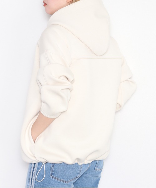 cepo（セポ）の「さらもちダンボールドロストフーディ（パーカー・レディース・オフホワイト/ブラック・M）」の6枚目の写真