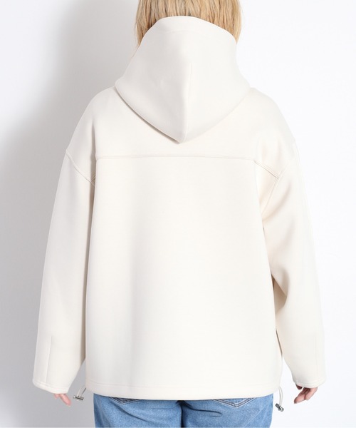 cepo（セポ）の「さらもちダンボールドロストフーディ（パーカー・レディース・オフホワイト/ブラック・M）」の19枚目の写真