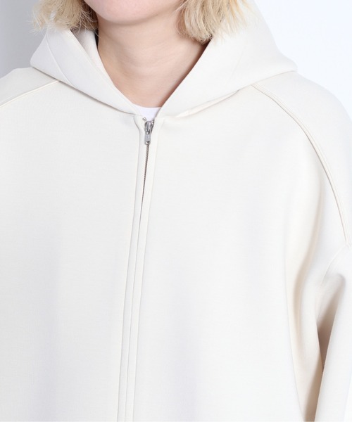 cepo（セポ）の「さらもちダンボールドロストフーディ（パーカー・レディース・オフホワイト/ブラック・M）」の20枚目の写真
