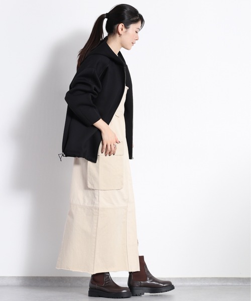 cepo（セポ）の「さらもちダンボールドロストフーディ（パーカー・レディース・オフホワイト/ブラック・M）」の12枚目の写真