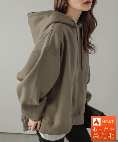 La-gemme（ラジェム）の「裏起毛フーディースウェット（パーカー・レディース・グレー/カーキブラウン/ブラック・フリー）」の3枚目の写真