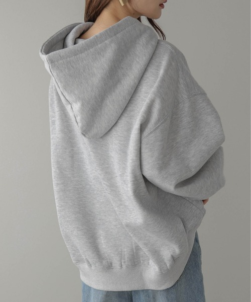 La-gemme（ラジェム）の「裏起毛フーディースウェット（パーカー・レディース・グレー/カーキブラウン/ブラック・フリー）」の8枚目の写真