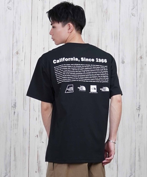 【THE NORTH FACE】バックプリント グラフィック Tシャツ グレー THE NORTH FACE ノースフェイス Tシャツ EXPEDITION S/S R/TEE
