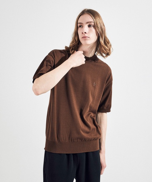 penguin BY MUNSINGWEAR(ペンギン バイ マンシングウェア)の「MOCK NECK KNIT SHIRT / モックネックニットシャツ(ニット/セーター・メンズ・ネイビー系2/ブラック/ブラウン/ベージュ・XL/S/L/M)」の3枚目の写真