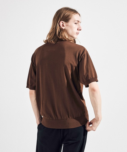 penguin BY MUNSINGWEAR(ペンギン バイ マンシングウェア)の「MOCK NECK KNIT SHIRT / モックネックニットシャツ(ニット/セーター・メンズ・ネイビー系2/ブラック/ブラウン/ベージュ・XL/S/L/M)」の8枚目の写真