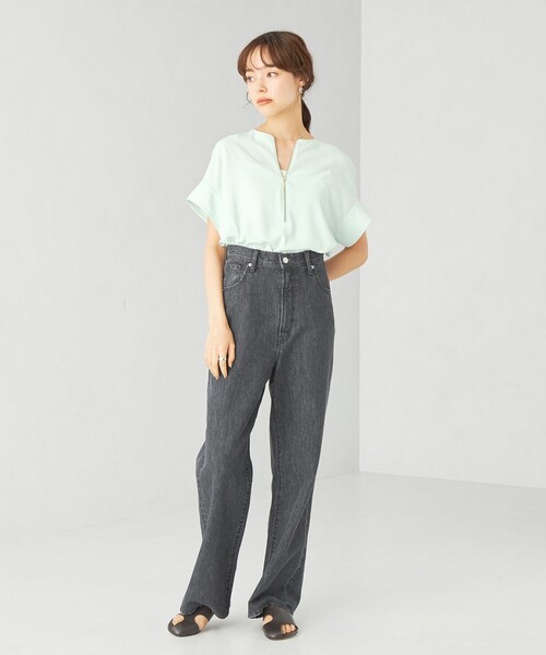 EMMEL REFINES EM 2WAY ZIP ブラウス【ブラック】 EMMEL REFINES（エメルリファインズ）の「＜EMMEL REFINES＞EM