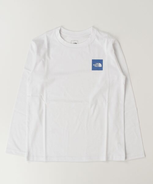THE NORTH FACE（ザノースフェイス）の「ザ ノース フェイス THE NORTH FACE キッズ ロングスリーブスモールスクエアロゴティー（Tシャツ/カットソー・キッズ・ホワイト/パープル/ベージュ/ブラック/ホワイト×ブルー・130cm/140cm/150cm/100cm/110cm/120cm）」の3枚目の写真
