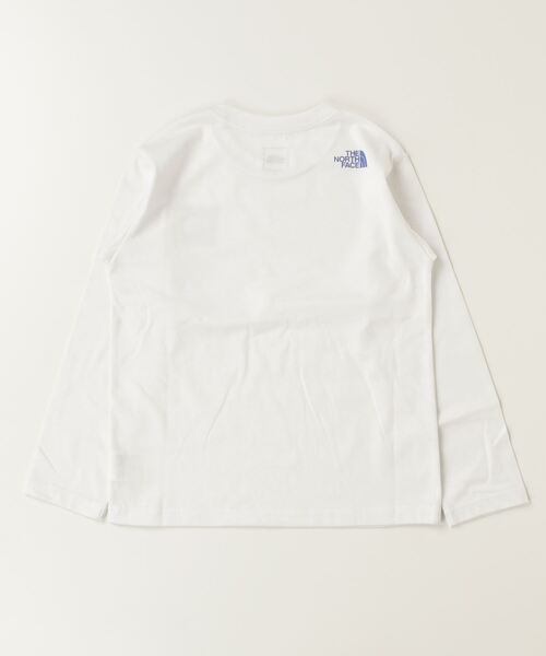 THE NORTH FACE（ザノースフェイス）の「ザ ノース フェイス THE NORTH FACE キッズ ロングスリーブスモールスクエアロゴティー（Tシャツ/カットソー・キッズ・ホワイト/パープル/ベージュ/ブラック/ホワイト×ブルー・130cm/140cm/150cm/100cm/110cm/120cm）」の10枚目の写真