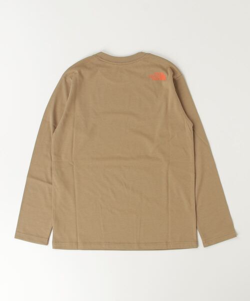 THE NORTH FACE（ザノースフェイス）の「ザ ノース フェイス THE NORTH FACE キッズ ロングスリーブスモールスクエアロゴティー（Tシャツ/カットソー・キッズ・ホワイト/パープル/ベージュ/ブラック/ホワイト×ブルー・130cm/140cm/150cm/100cm/110cm/120cm）」の8枚目の写真