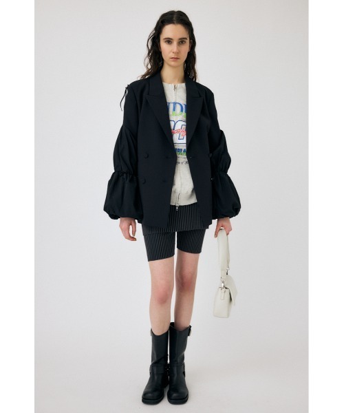 MOUSSY（マウジー）の「ATTACHED ジャケット（その他アウター・レディース・ブラック/ライトグレー・1/2）」の4枚目の写真