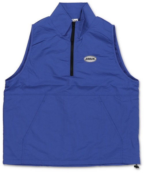 SPINNS(スピンズ)の「【ユニセックスで着用可能】ERROR刺繍ロゴ ナイロンハーフジップベスト(ベスト・メンズ・ブルー/ブラック/カーキ/グレー/ネイビー・ONESIZE)」の5枚目の写真