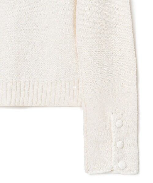 【1006】アナイ　メランジブークレ カーディガン　38 ピンク 楽天市場】【SALE／50%OFF】メランジブークレ カーディガン