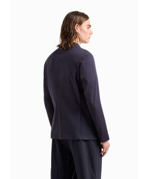 EMPORIO ARMANI(エンポリオアルマーニ)の「【エンポリオ アルマーニ】トラベルエッセンシャル ジャケット ビスコース混紡ジャージー(テーラードジャケット・メンズ・グレー/ネイビー・52/50)」の7枚目の写真