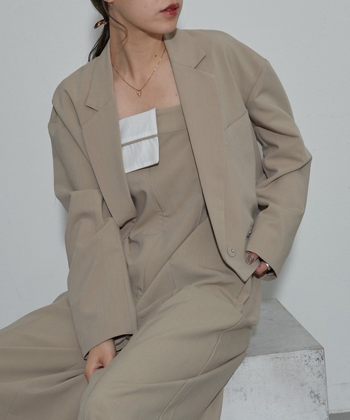 COLONY 2139(コロニートゥーワンスリーナイン)の「ターンダウンオールインワン(つなぎ/オールインワン・レディース・チャコールグレー/ベージュ・FREE)」の18枚目の写真