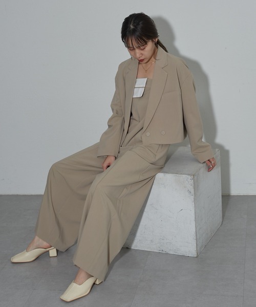 COLONY 2139(コロニートゥーワンスリーナイン)の「ターンダウンオールインワン(つなぎ/オールインワン・レディース・チャコールグレー/ベージュ・FREE)」の17枚目の写真