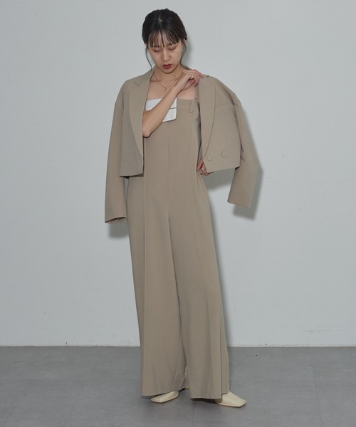 COLONY 2139(コロニートゥーワンスリーナイン)の「ターンダウンオールインワン(つなぎ/オールインワン・レディース・チャコールグレー/ベージュ・FREE)」の16枚目の写真