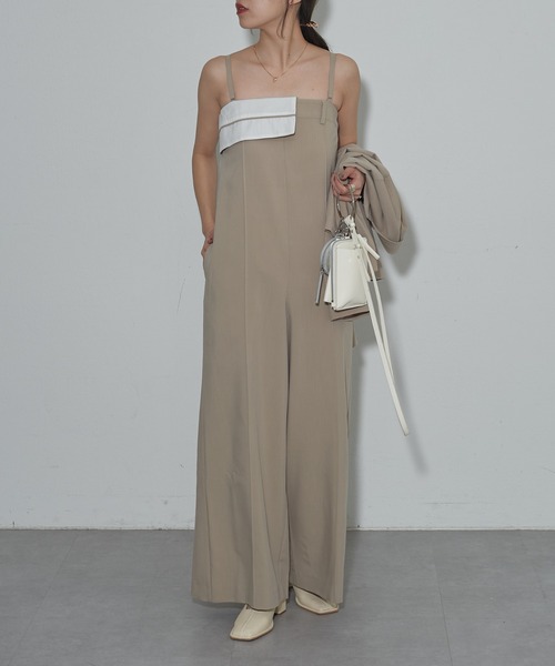 COLONY 2139(コロニートゥーワンスリーナイン)の「ターンダウンオールインワン(つなぎ/オールインワン・レディース・チャコールグレー/ベージュ・FREE)」の20枚目の写真