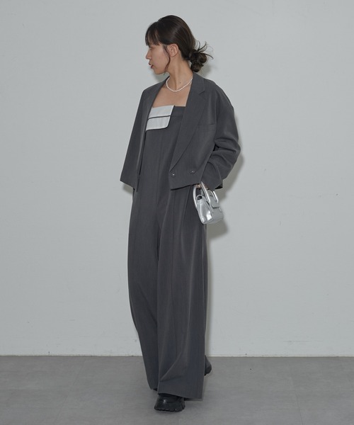 COLONY 2139(コロニートゥーワンスリーナイン)の「ターンダウンオールインワン(つなぎ/オールインワン・レディース・チャコールグレー/ベージュ・FREE)」の9枚目の写真