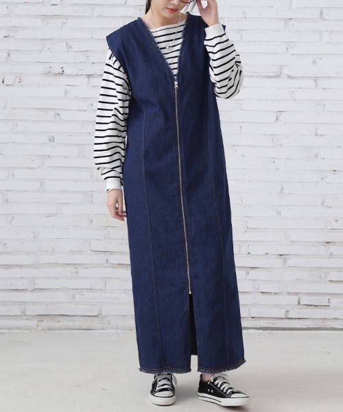pium フロントファスナージャンパースカート フロントファスナージャンパースカート – pium