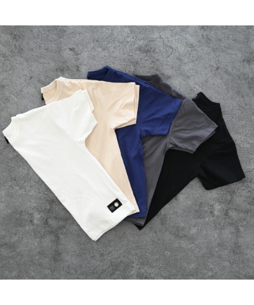 ZERO standerd（ゼロスタンダード）の「ゼロスタンダード BASIC Tシャツ（Tシャツ/カットソー・キッズ・オフホワイト/グレー/チャコールグレー/ブラック/ベージュ/ネイビー/アイボリー・100cm/110cm/120cm/130cm/140cm/150cm/160cm）」の8枚目の写真