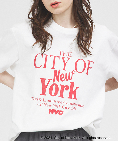 GOOD ROCK SPEED（グッドロックスピード）の「《別注　追加5》26SS新色追加【GOOD ROCK SPEED/グッドロックスピード】NYC ロゴTEE / プリントTシャツ（Tシャツ/カットソー・レディース・ホワイト/チャコールグレー/ライトグレー/ブラック系その他/ホワイト系その他/ピンク/ホワイト系その他2・フリー）」の2枚目の写真
