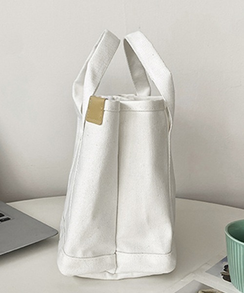 Miniministore(ミニミニストア)の「ミニ キャンバストートバッグ 帆布カバン(ハンドバッグ・レディース・ピンク/ホワイト/サンドベージュ/ミント/ホワイト×ブラック/ブラウン/ネイビー/ブラック/ブルー・FREE)」の19枚目の写真