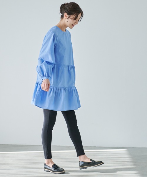 Arnold Palmer（アーノルドパーマー）の「ティアード チュニック（チュニック・レディース・ベージュ/ブラック/サックスブルー・M/L/S）」の16枚目の写真