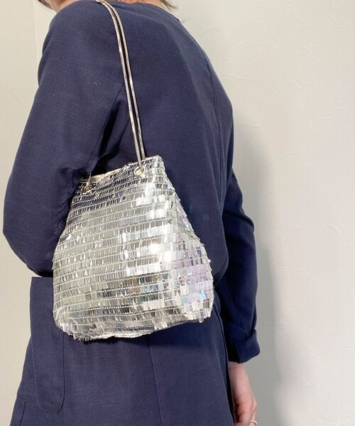 JETEE（ジュテ）の「【JETEE/ ジュテ】スクエアスパンミニバッグ（ショルダーバッグ・レディース・シルバー/ホワイト/ブラウン・FREE）」の5枚目の写真