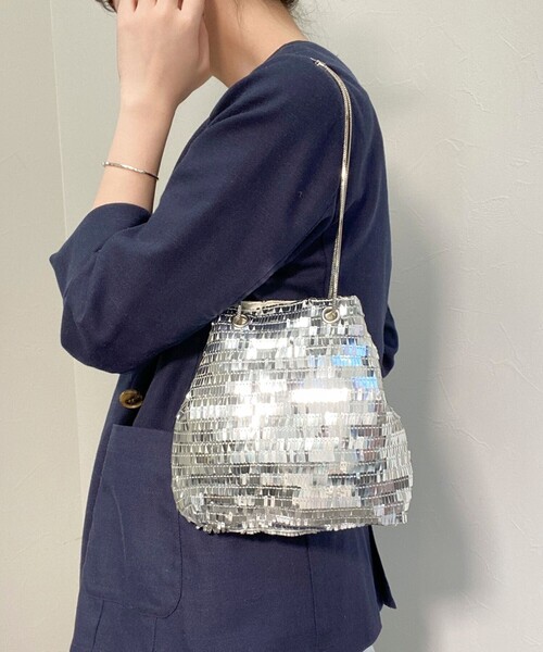 JETEE（ジュテ）の「【JETEE/ ジュテ】スクエアスパンミニバッグ（ショルダーバッグ・レディース・シルバー/ホワイト/ブラウン・FREE）」の6枚目の写真