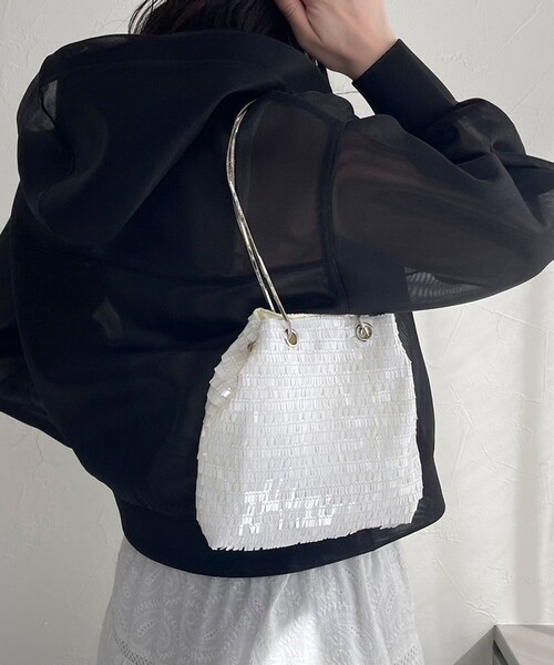 JETEE（ジュテ）の「【JETEE/ ジュテ】スクエアスパンミニバッグ（ショルダーバッグ・レディース・シルバー/ホワイト/ブラウン・FREE）」の12枚目の写真