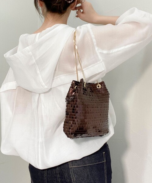 JETEE（ジュテ）の「【JETEE/ ジュテ】スクエアスパンミニバッグ（ショルダーバッグ・レディース・シルバー/ホワイト/ブラウン・FREE）」の13枚目の写真