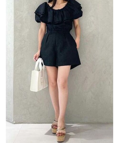 MERCURYDUO(マーキュリーデュオ)の「ジャカードショートパンツ(その他パンツ・レディース・ブラック/アイボリー・SMALL/MEDIUM)」の16枚目の写真