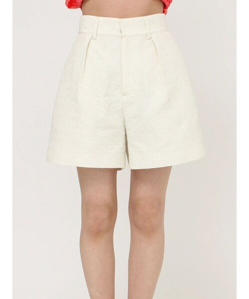 MERCURYDUO(マーキュリーデュオ)の「ジャカードショートパンツ(その他パンツ・レディース・ブラック/アイボリー・SMALL/MEDIUM)」の3枚目の写真