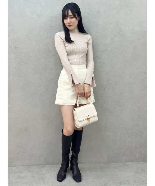 MERCURYDUO(マーキュリーデュオ)の「ジャカードショートパンツ(その他パンツ・レディース・ブラック/アイボリー・SMALL/MEDIUM)」の14枚目の写真