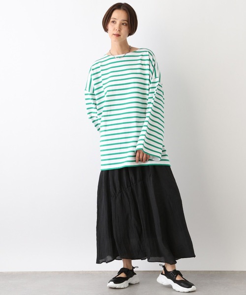 LEPSIM（レプシィム）の「ランダムシャーリングスカート　992129（スカート・レディース・オフホワイト/ブラック・FREE）」の9枚目の写真