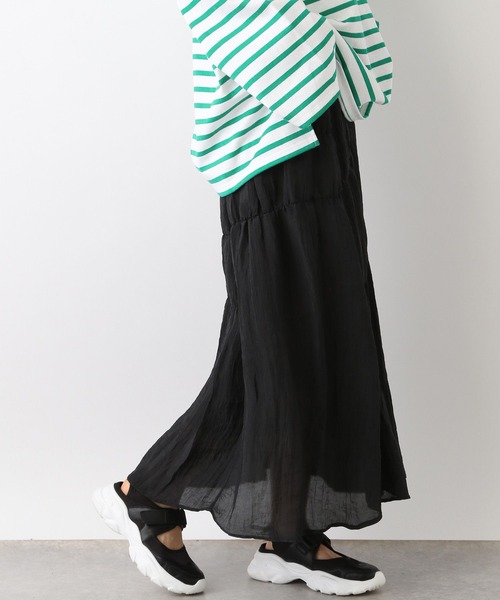 LEPSIM（レプシィム）の「ランダムシャーリングスカート　992129（スカート・レディース・オフホワイト/ブラック・FREE）」の12枚目の写真