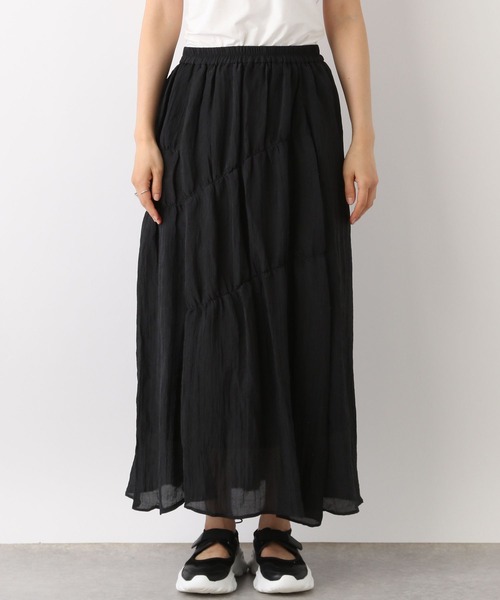 LEPSIM（レプシィム）の「ランダムシャーリングスカート　992129（スカート・レディース・オフホワイト/ブラック・FREE）」の13枚目の写真