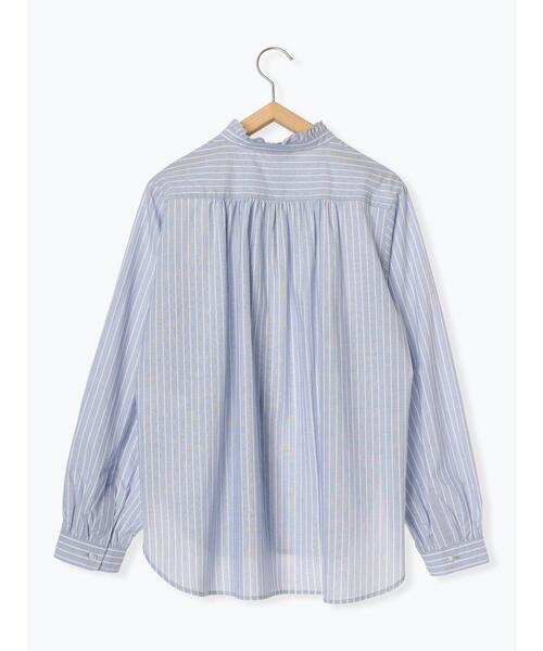 sm2rhythm（サマンサモスモスリズム）の「柄アソートフリルハイネックブラウス（シャツ/ブラウス・レディース・ブラック/ブルー/ベージュ・F）」の5枚目の写真