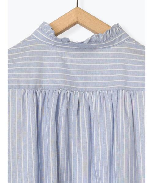 sm2rhythm（サマンサモスモスリズム）の「柄アソートフリルハイネックブラウス（シャツ/ブラウス・レディース・ブラック/ブルー/ベージュ・F）」の9枚目の写真