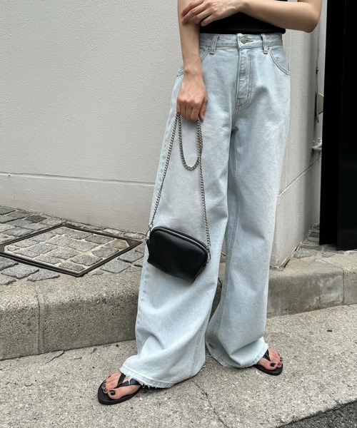 CANAL JEAN(キャナルジーン)の「Pt チェーンショルダーバッグ(ショルダーバッグ・レディース・ブラック・ONE SIZE)」の10枚目の写真