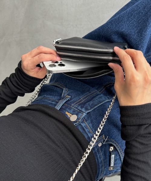 CANAL JEAN（キャナルジーン）の「Pt　チェーンショルダーバッグ（ショルダーバッグ・レディース・ブラック・ONE SIZE）」の10枚目の写真