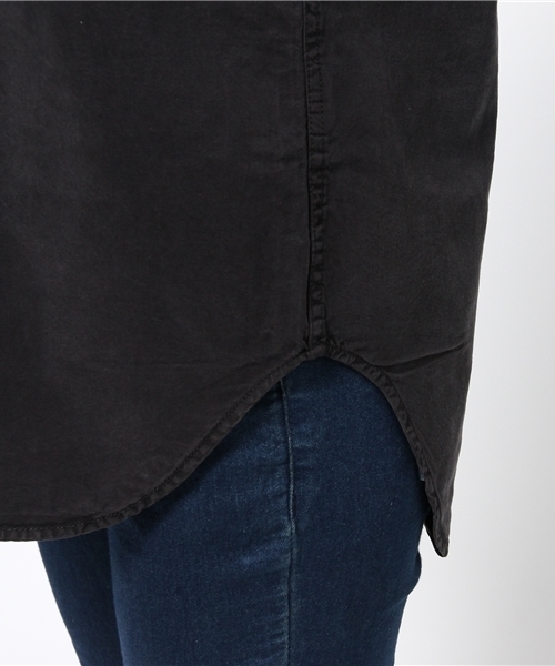 MOUSSY（マウジー）の「OVER SIZE MILITARY SH/F（シャツ/ブラウス・レディース・ライトブラック/カーキ系・FREE）」の10枚目の写真