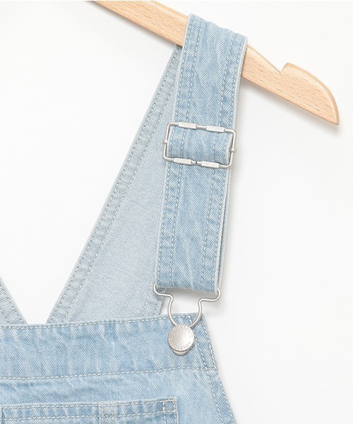 LOVETOXIC(ラブトキシック)の「デニムオーバーオール(サロペット/オーバーオール・キッズ・ライトブルー/ブルー・S/M/L)」の9枚目の写真