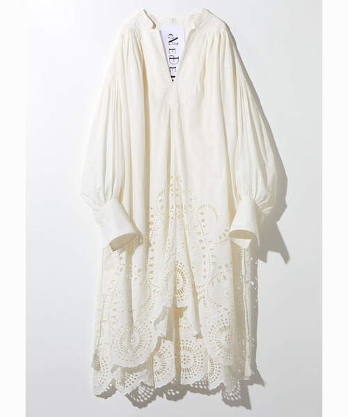 MEDE19F(メデジュウキュウ)の「MEDE19F MADE IN INDIA COLLECTION エンブロイダリーコットンワンピース(ワンピース・レディース・ライトグリーン/ネイビー/オフホワイト/セージグリーン/スミクロ/ライトブルー/ベージュ系その他・2/1/3)」の20枚目の写真