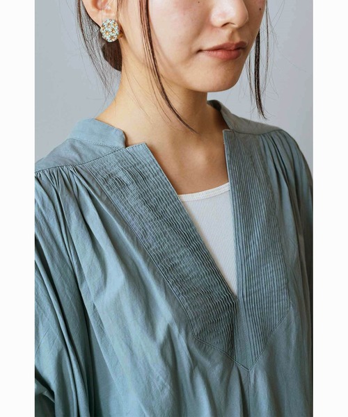 MEDE19F(メデジュウキュウ)の「MEDE19F MADE IN INDIA COLLECTION エンブロイダリーコットンワンピース(ワンピース・レディース・ライトグリーン/ネイビー/オフホワイト/セージグリーン/スミクロ/ライトブルー/ベージュ系その他・2/1/3)」の16枚目の写真