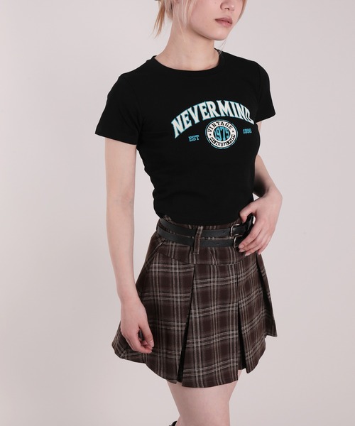 HOOK(フック)の「【HOOK】for girls アメカジヴィンテージ風発泡ロゴプリントTEE(Tシャツ/カットソー・レディース・ブルー/ブラック/ダークグレー/ホワイト/グリーン/ピンク/ベージュ・FREE)」の18枚目の写真